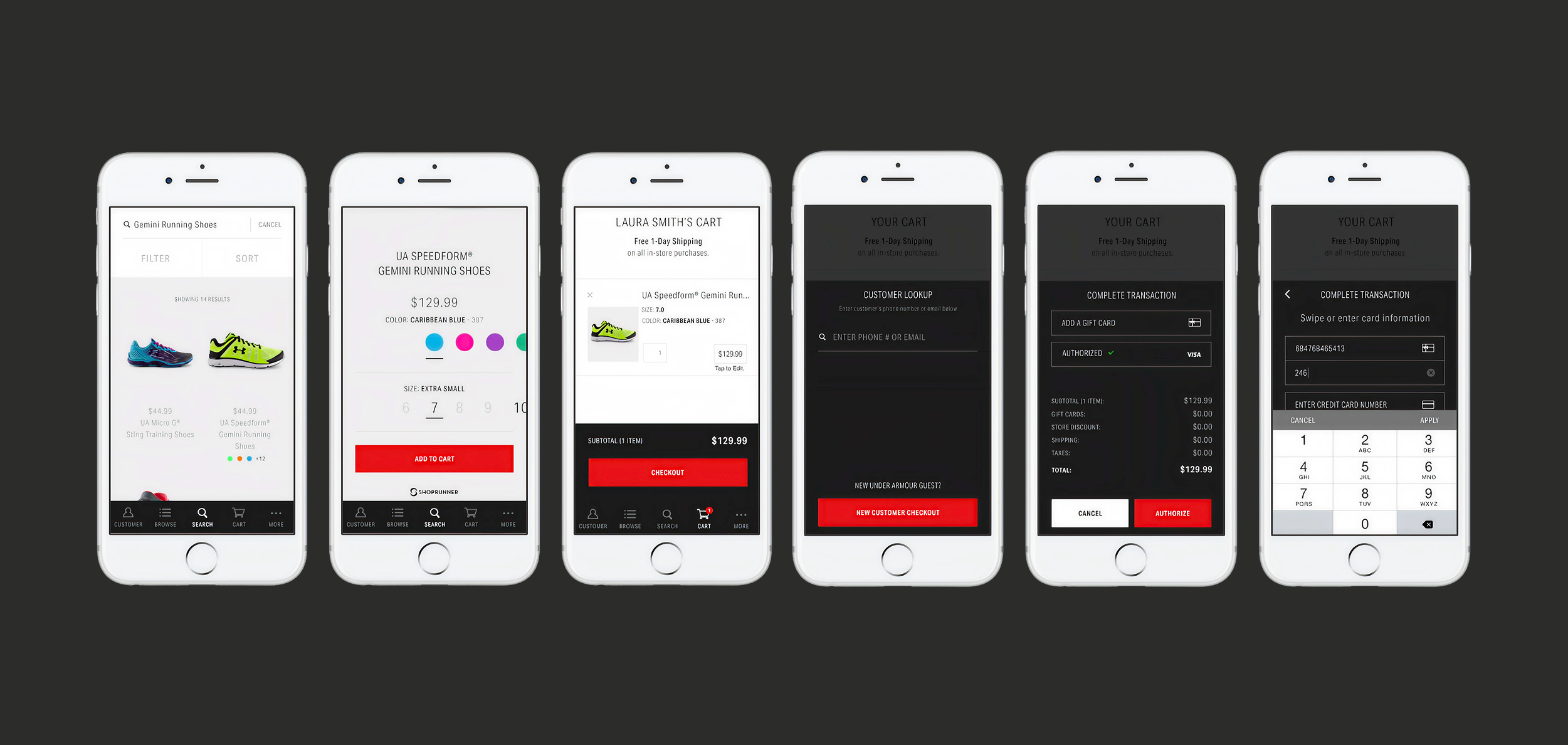 Under Armour Sales Associate Application.